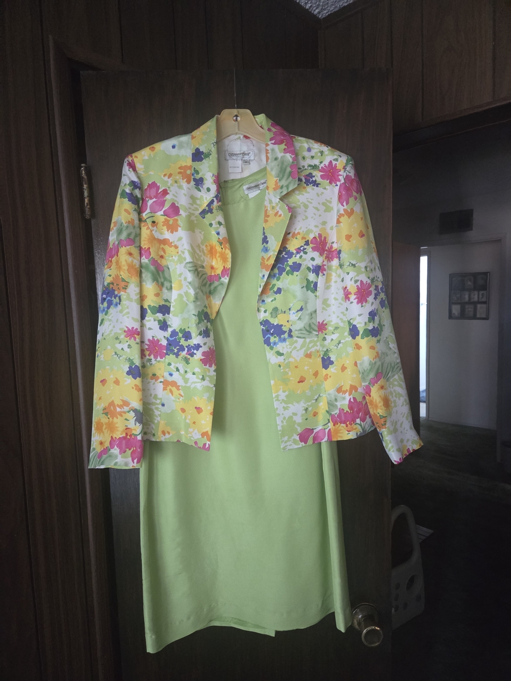 Coldwater Creek Dress And Floral Pastel Crop Blazer And Bonus Dress